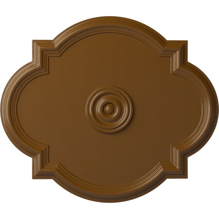 Ekena Millwork Waltz Ceiling Medallion (Fits Canopies up to 5 1/4"), 24"W x 20 1/2"H x 1 1/8"P, Smokey Topaz CM24WASTF